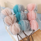 BATH POUF LONG LANTERN BATH FLOWER BALL_CWMM3371