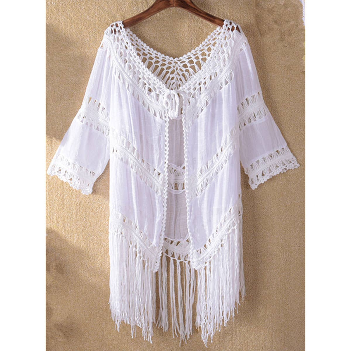 HOLLOW BEACH SUN PROTECTION SWIMSUIT COVER UP_CWMW0656