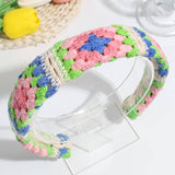 KNITTED COLOR MATCHING SWEET WIDE BRIM HEADBAND_CWAHA2241