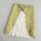 STRIPE HALF LENGTH LINEN COOKING APRON WITH POCKETS_CWMM2033
