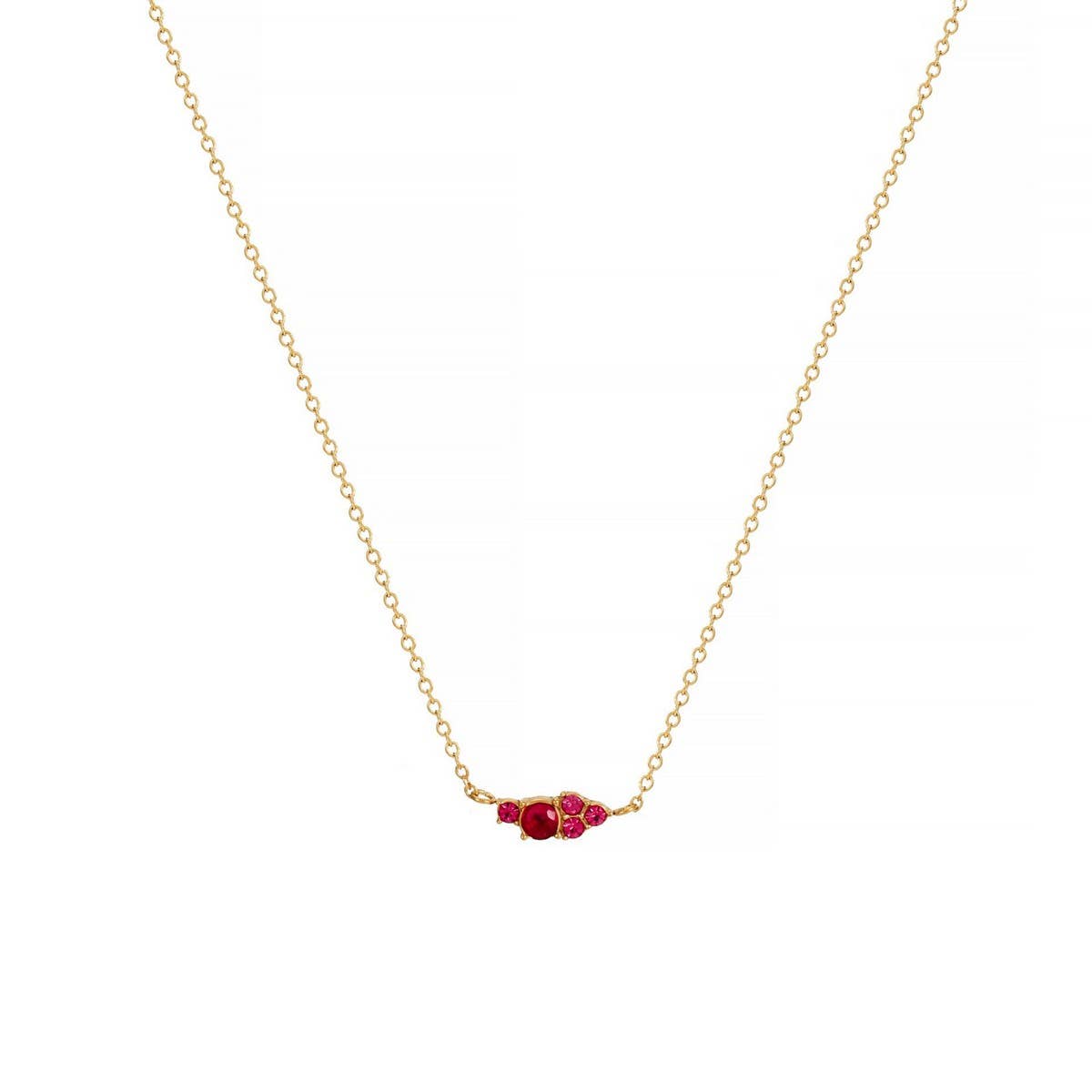 CLASSIC SIMPLE COLORFUL BIRTHSTONE NECKLACE_CWMM5669
