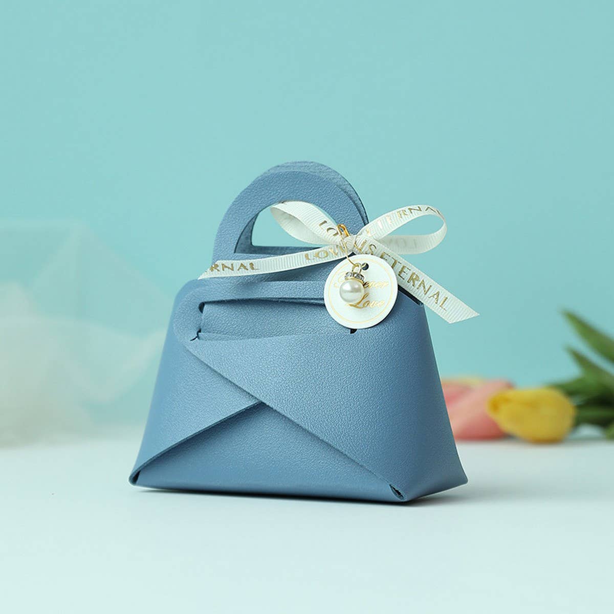 Wedding Candy Box Leather Tote Gift Bag_Cwmm10577