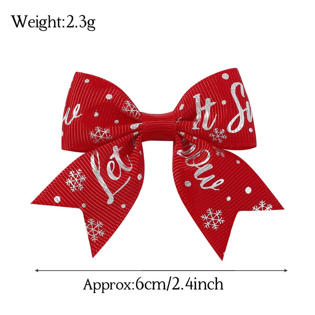 GIRLS XMAS HAIR CLIP WITH REINDEER SNOW_CWAHA6693