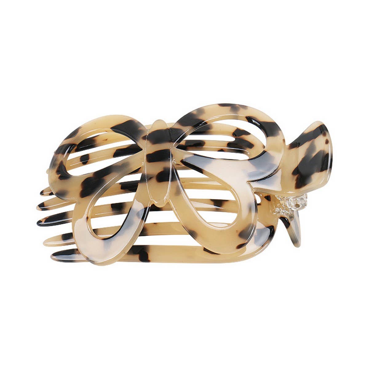 ACETATE PLATE BOW HAIR COMB CLIP NON SLIP HAIRPIN_CWAHA4225