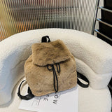FLUFFY FAUX FUR BACKPACK FASHION DRAWSTRING BAG_CUAB00606