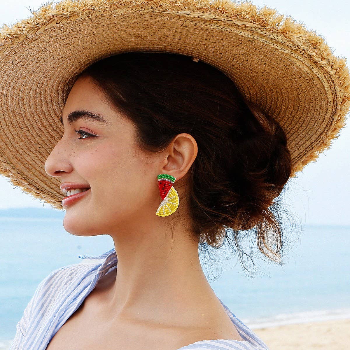 SUMMER BEADED CREATIVE RICE BEAD EARRINGS_CWAJE1648