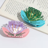 ELEGANT RHINESTONE LOTUS FLOWER HAIR CLAW CASUAL_CWAHA2203