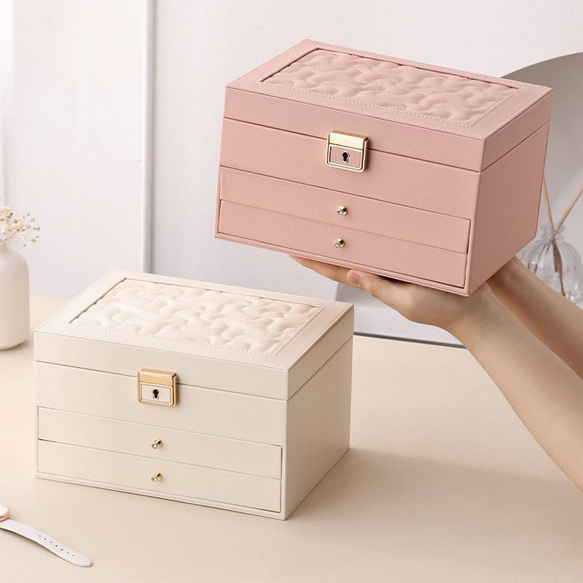 MULTIFUNCTIONAL MULTI LAYER DRAWER JEWELRY BOX_CWAJE1533