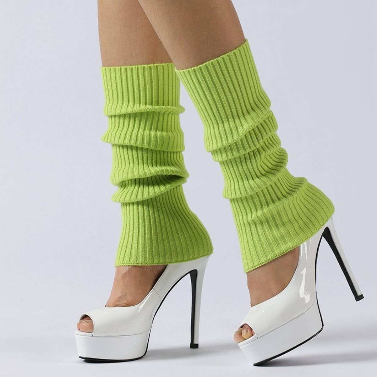 Warm Ballet Leggings High Elastic Stacked Socks_Cwms0748