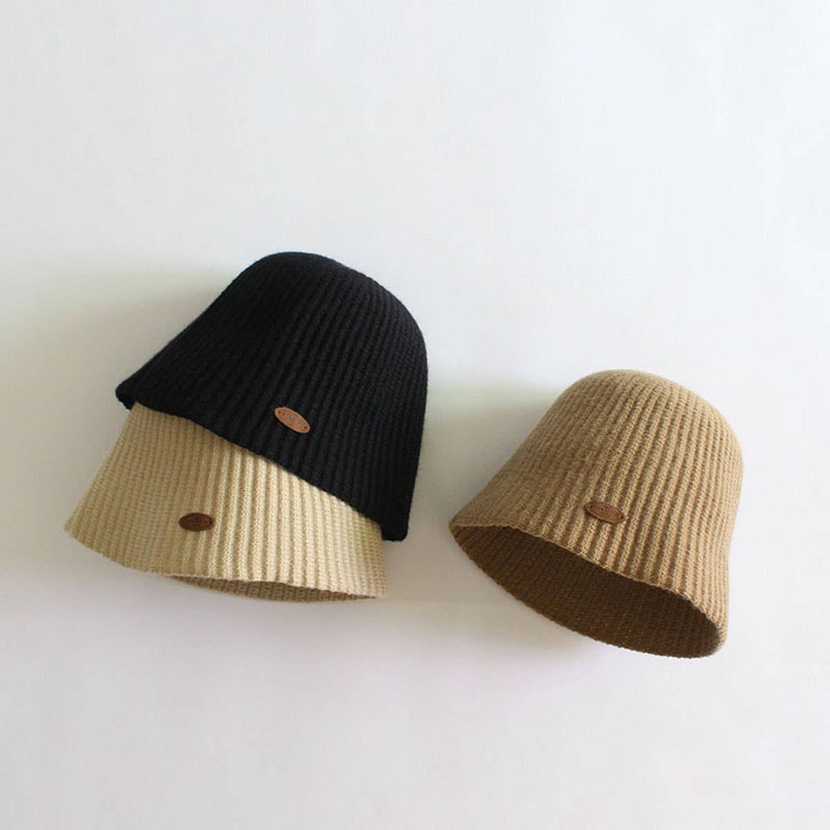 Vertical Striped Childrens Solid Color Bucket Hat_Cwah2864