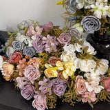 ARTIFICIAL ANNA ROLLED ROSE SILK FLOWER HOME DECOR_CWMM6471