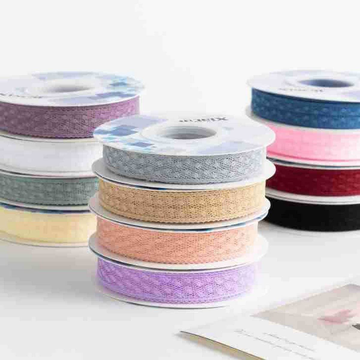 COLORFUL POLKA DOT LACE RIBBON DIY ACCESSORIES_CWMM5747