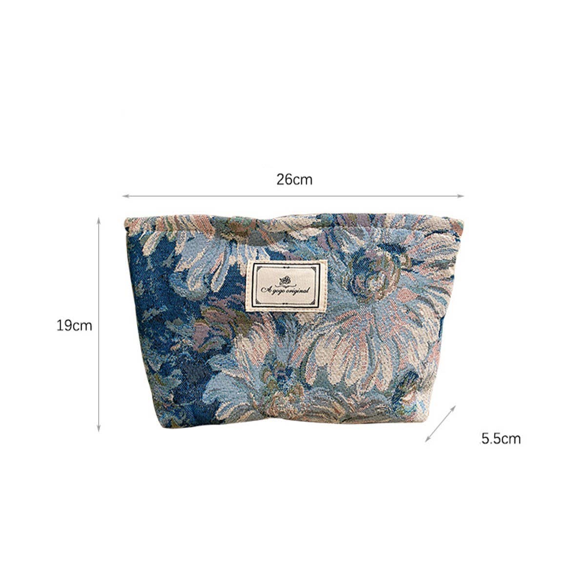 Vintage Oil Painting Makeup Bag Large Travel Tote_Cuab00661