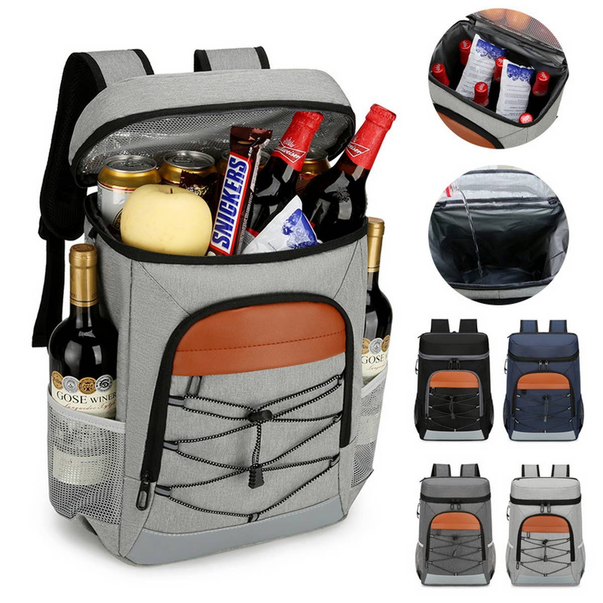 LARGE WATERPROOF INSULATED LUNCH COOLER BAG_CWAB5422