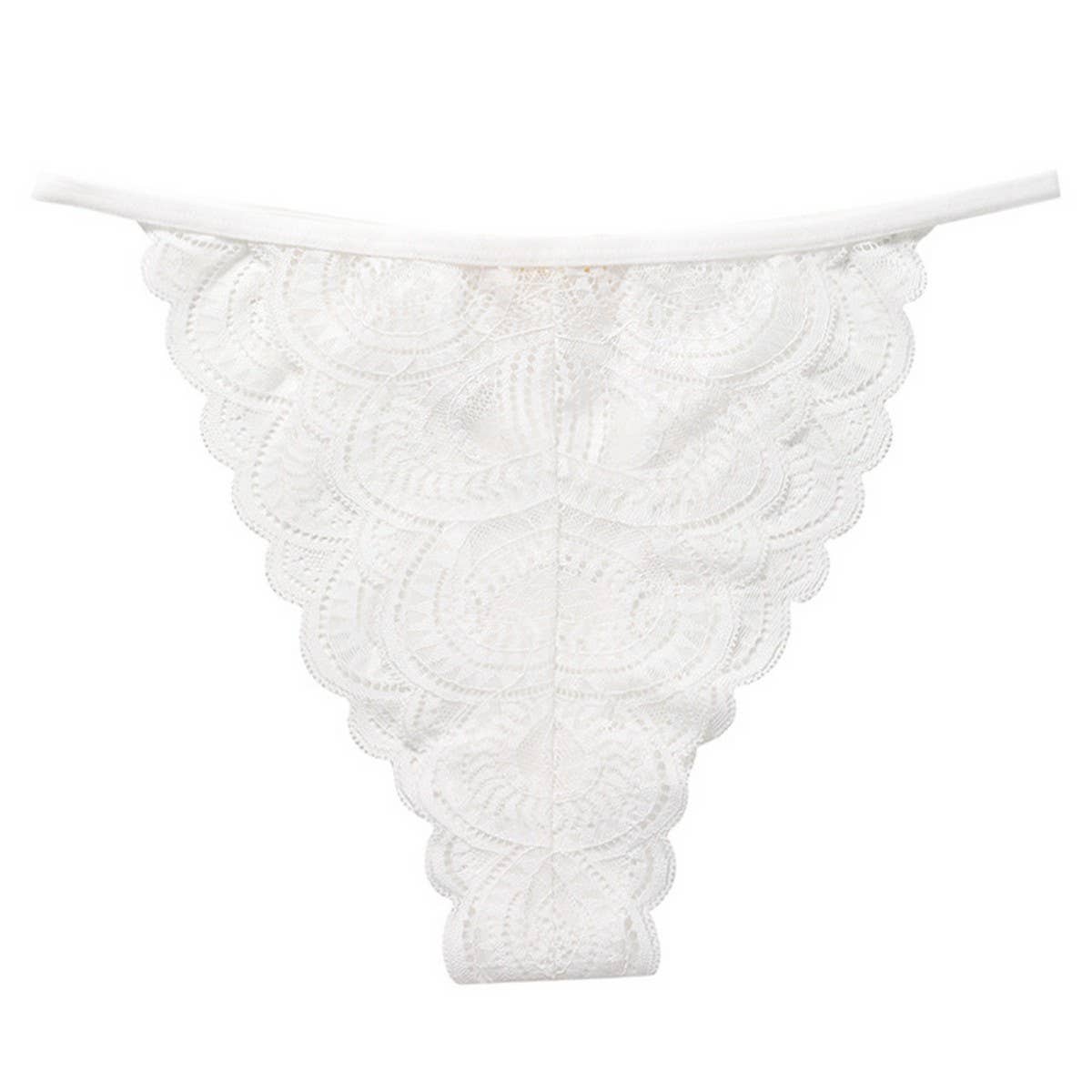 SEXY LACE HOLLOW MID WAIST TRIANGLE UNDERWEAR_CWMU0163