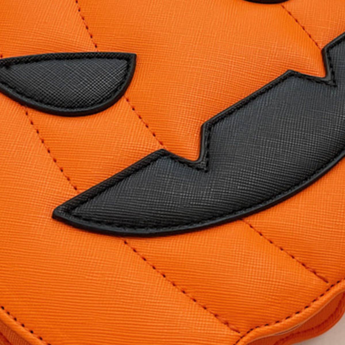 HALLOWEEN PUMPKIN DIAGONAL SMALL ROUND BAG_CWAB0982