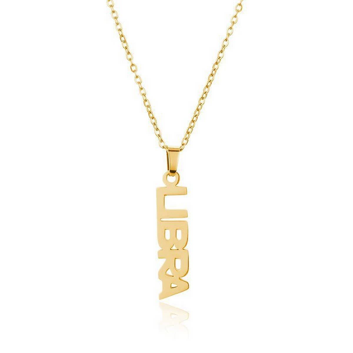 CLAVICLE CHAIN TWELVE ZODIAC TITANIUM NECKLACE_CWMM2717