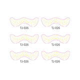 METALLIC FRECKLE FACE TATTOO STICKERS GOLD SILVER_CWMM8364