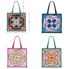 BELT CHAIN CANVAS TOTE BAG FOR WOMEN_CWAB5127