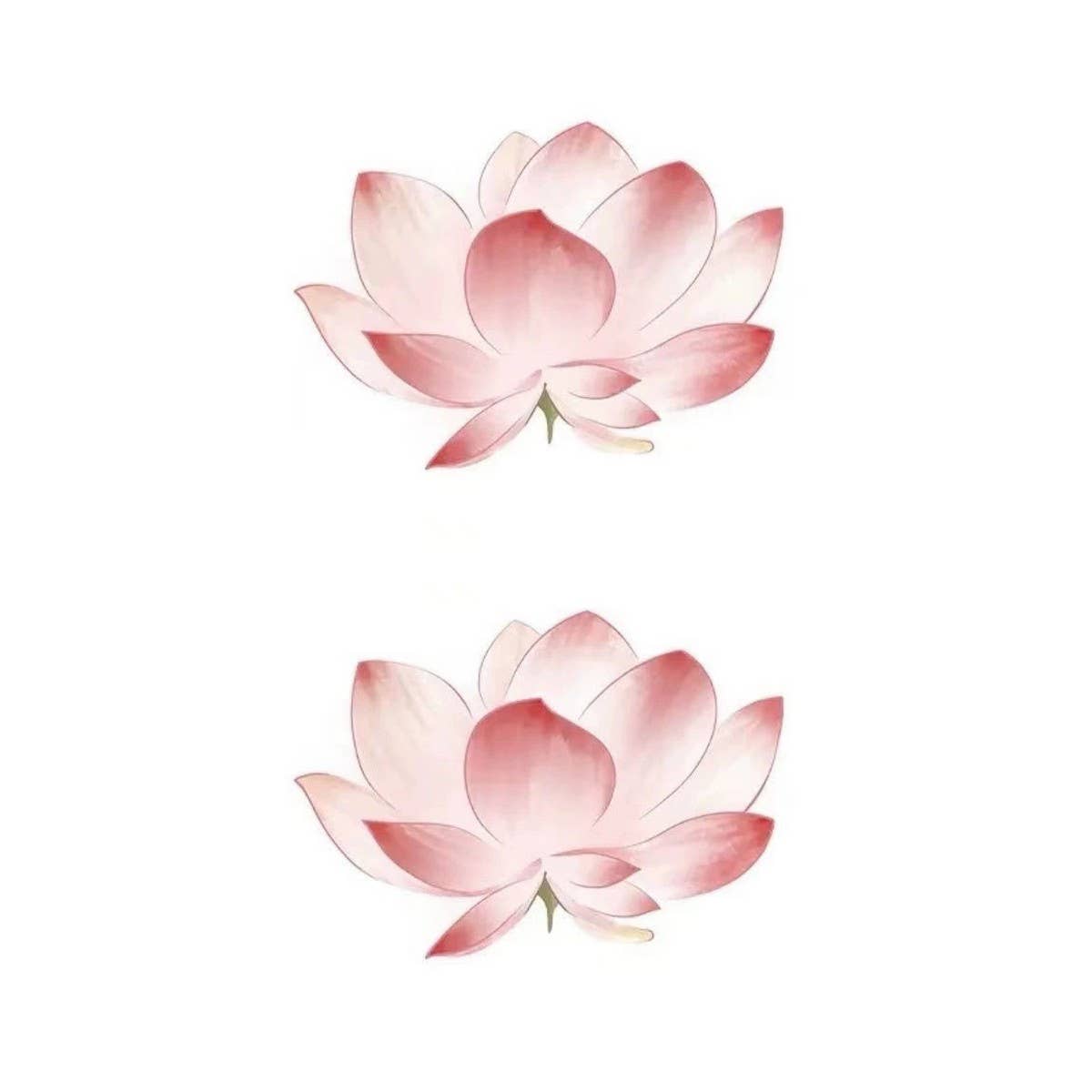 COLOR LOTUS TATTOO STICKERS WATERPROOF FRESH_CWMM8234