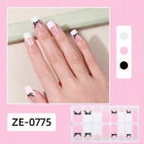 Valentine Pink Heart Lip Nail Stickers_Cwmm11217