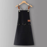 CUSTOM COTTON CANVAS KITCHEN APRON FOR WOMEN_CWMM6623