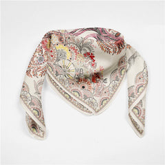 BOHO TREE PRINT SILK SCARF LUXURIOUS NECK WRAP_CWASC0644