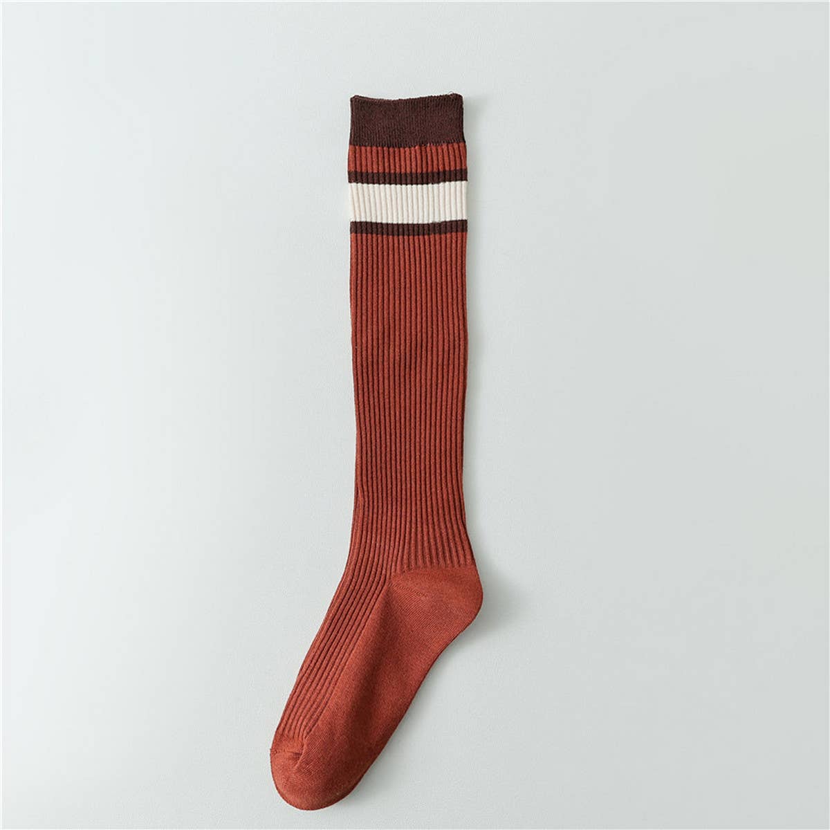 2024 NEW COLOR CONTRAST STRIPED MID CALF SOCKS_CWMS0649