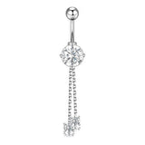 BUTTERFLY CZ BELLY BUTTON RING BODY PIERCING_CWMM9178