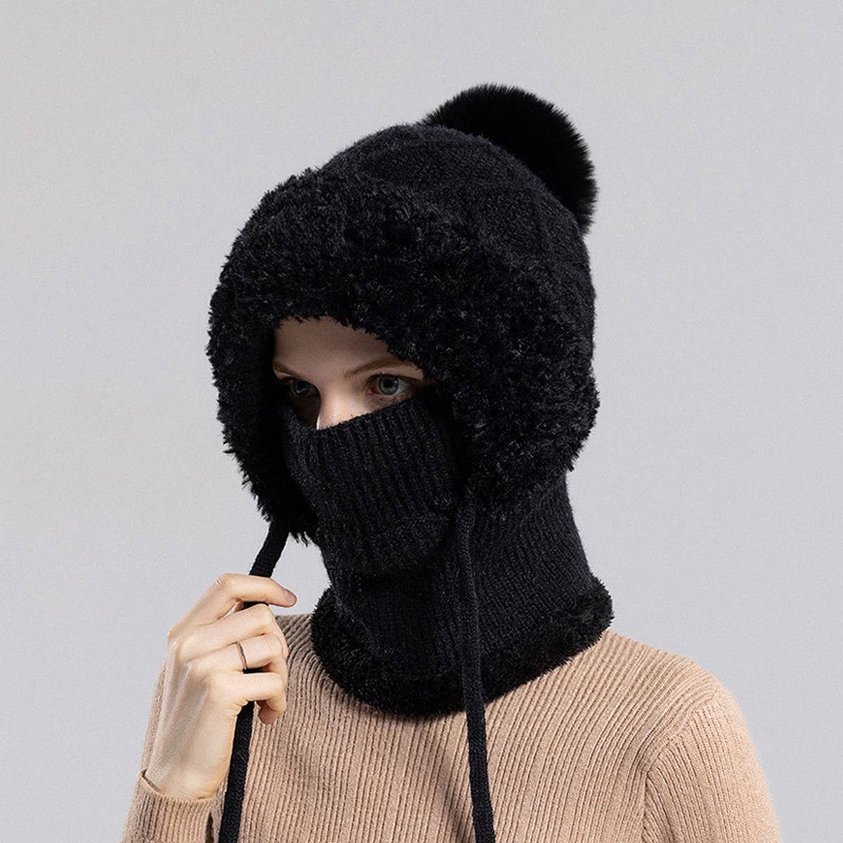 Winter Hat, Mask, Neck Gaiter And Hood_Cwasc1128