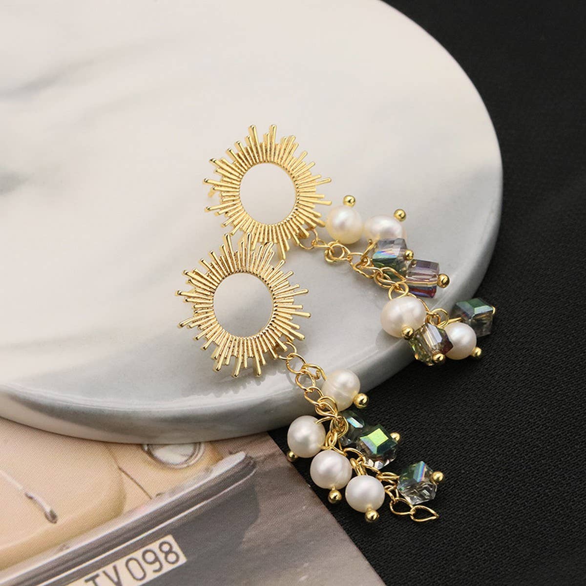 PREMIUM VINTAGE NATURAL FRESHWATER PEARL EARRINGS_CWAJE3803