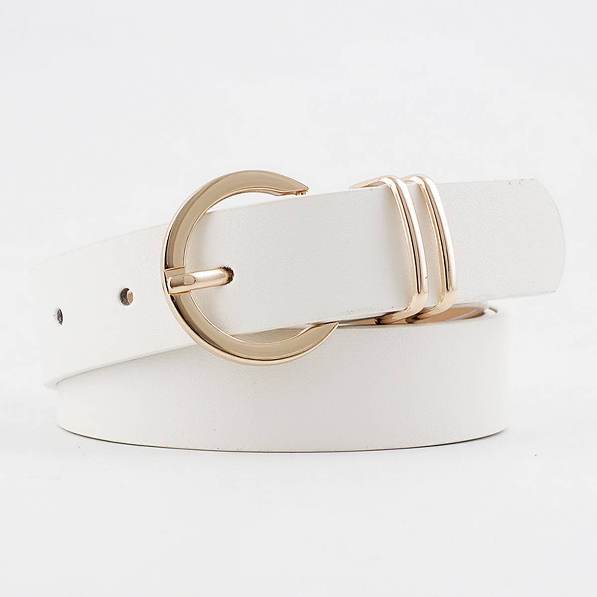 RING HOLE PIN BUCKLE DECORATIVE AMERICAN BELT_CWASC0582