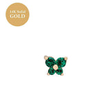DECEMBER BIRTHSTONE BUTTERFLY STUD CUFF EARRINGS_CWAJE5112