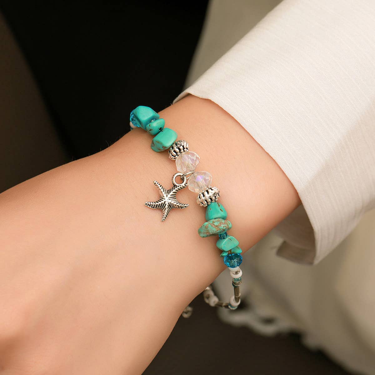 BOHEMIAN SHELL STARFISH BRACELET_CWAJE2413