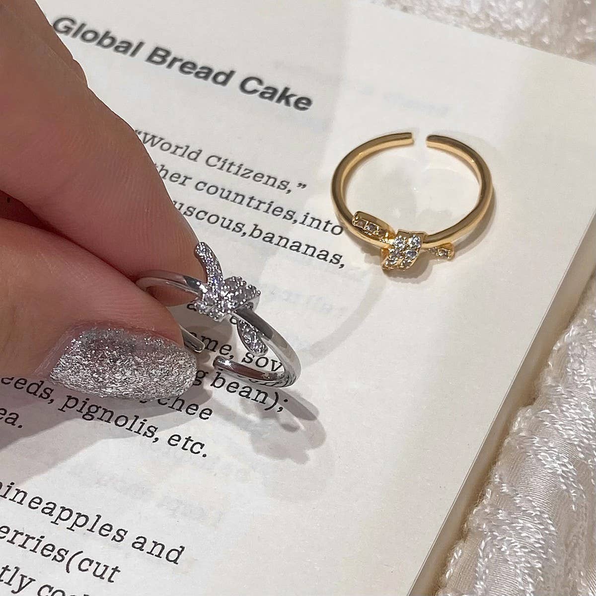 FASHIONABLE AND HIGH END SIMPLE ZIRCON OPEN RING_CWAJE3094