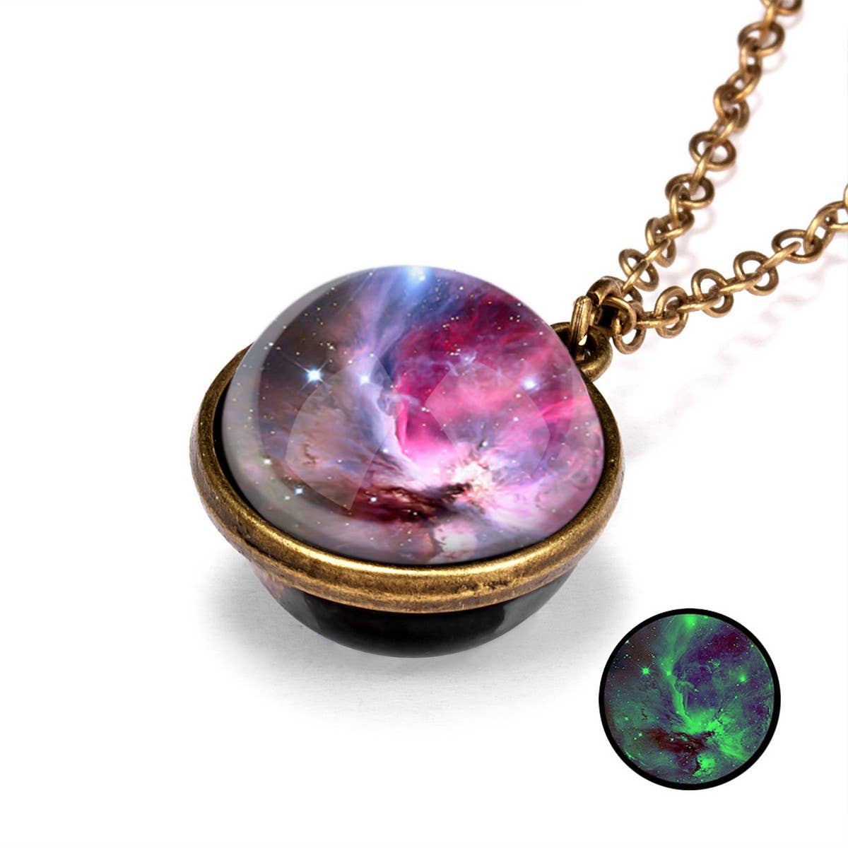 Cwaje2502_Luminous Double-Sided Universe Starry Sky Necklace