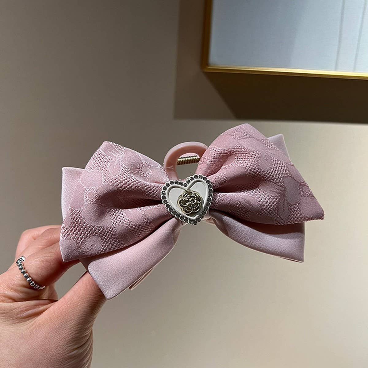 SPRING AND SUMMER HIGH END LOVE BOW HAIRPINS_CWAHA1201