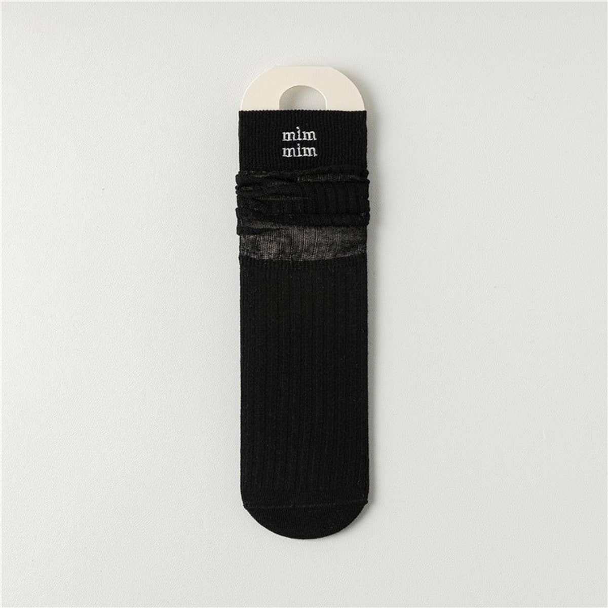 BREATHABLE MESH MID LENGTH COTTON SOCKS_CWMS0646