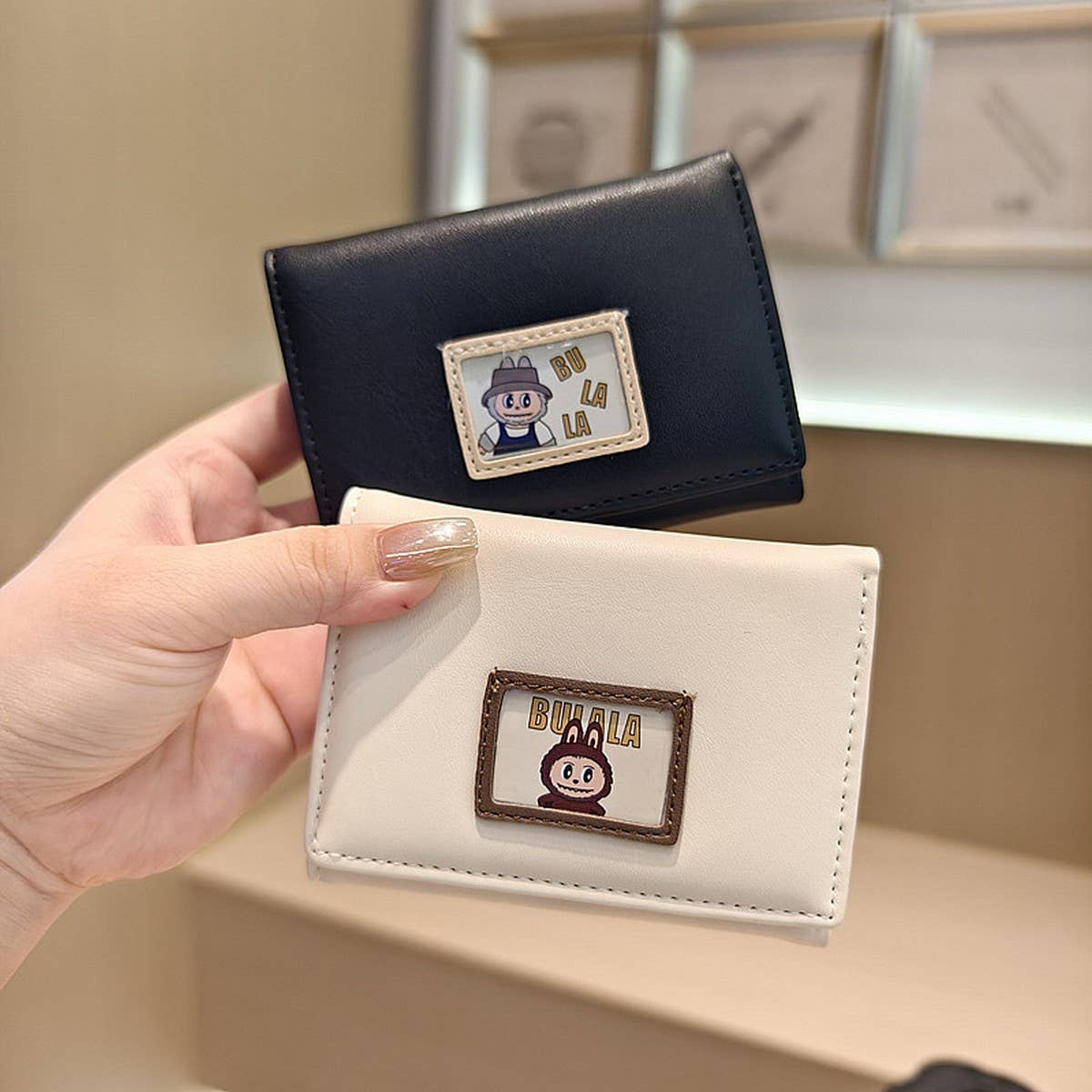 Cute Cartoon Mini 3-Fold Wallet For Students_Cwab06270