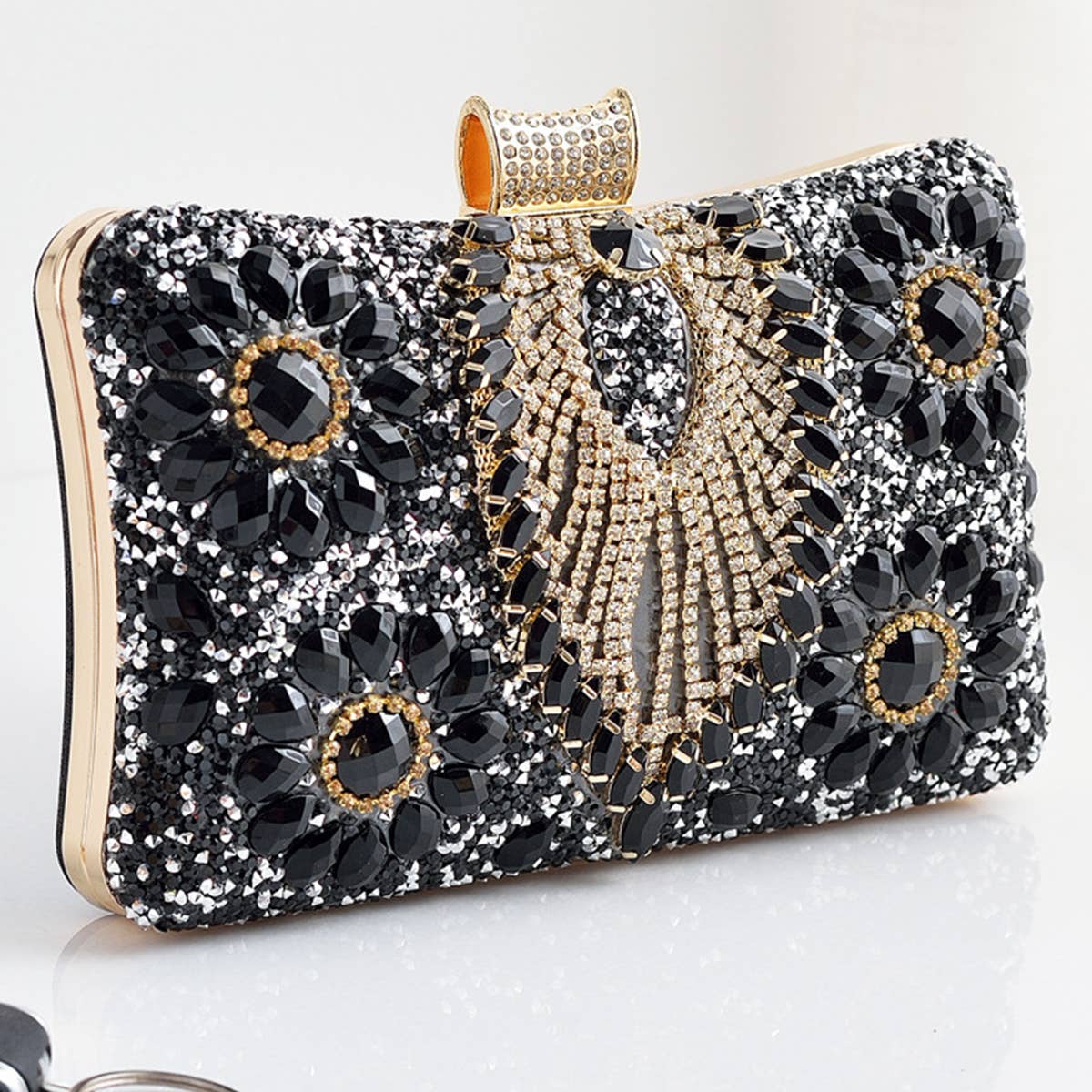 Women Dinner Chain One-Shouler Diamond Bag_Cwab0597