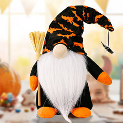 HALLOWEEN BROOM SPIDER RUDOLPH ORNAMENT_CWMM1766