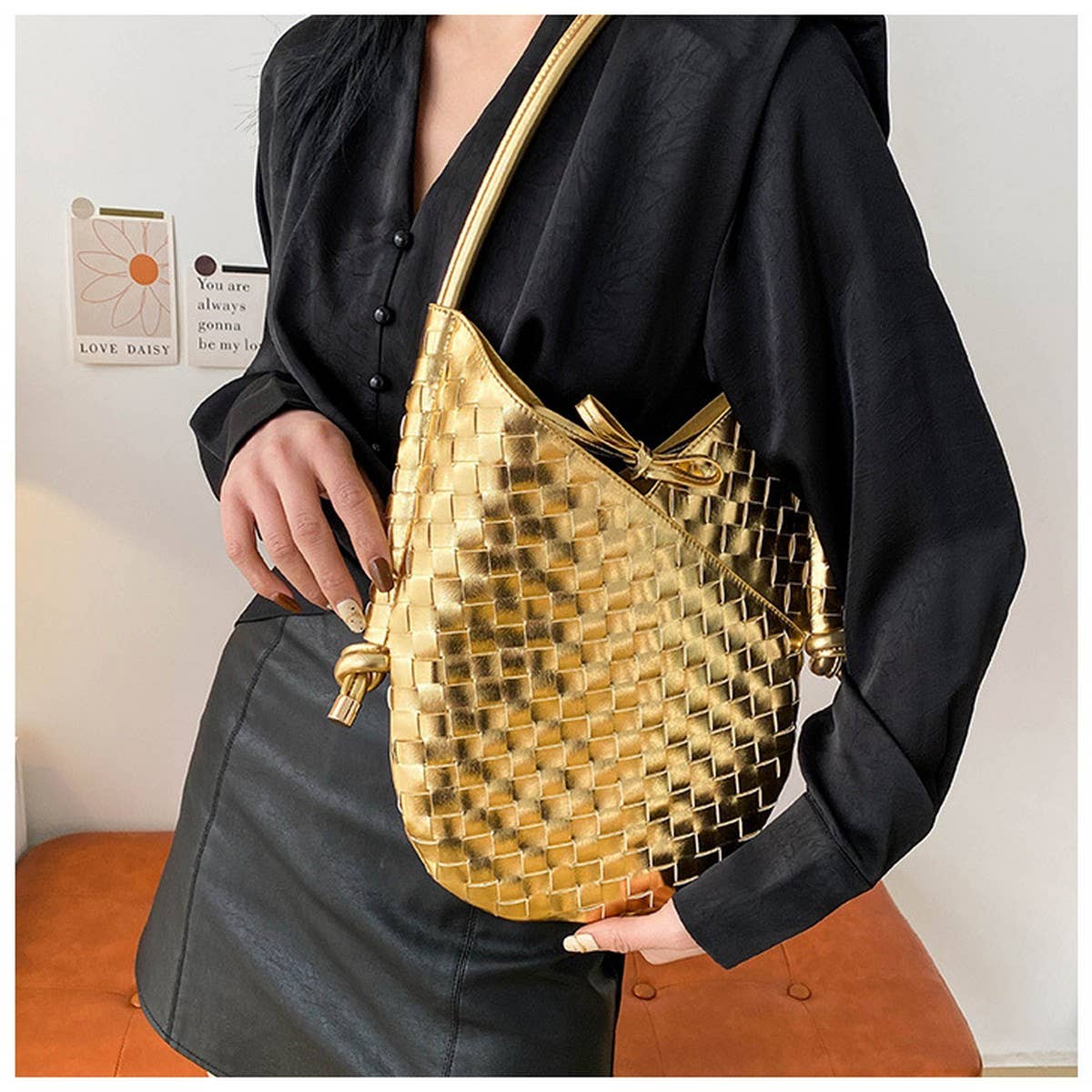 HAND WOVEN BAG STYLISH STRAW ARMPIT BAG FOR WOMEN_CWAB1913