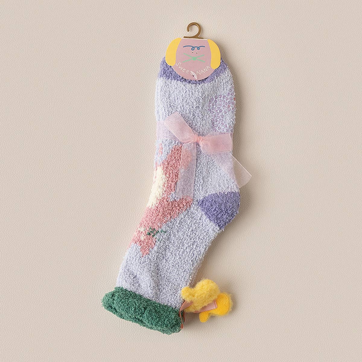 CUTE CARTOON SMILING FACE SOCKS_CWMS0876