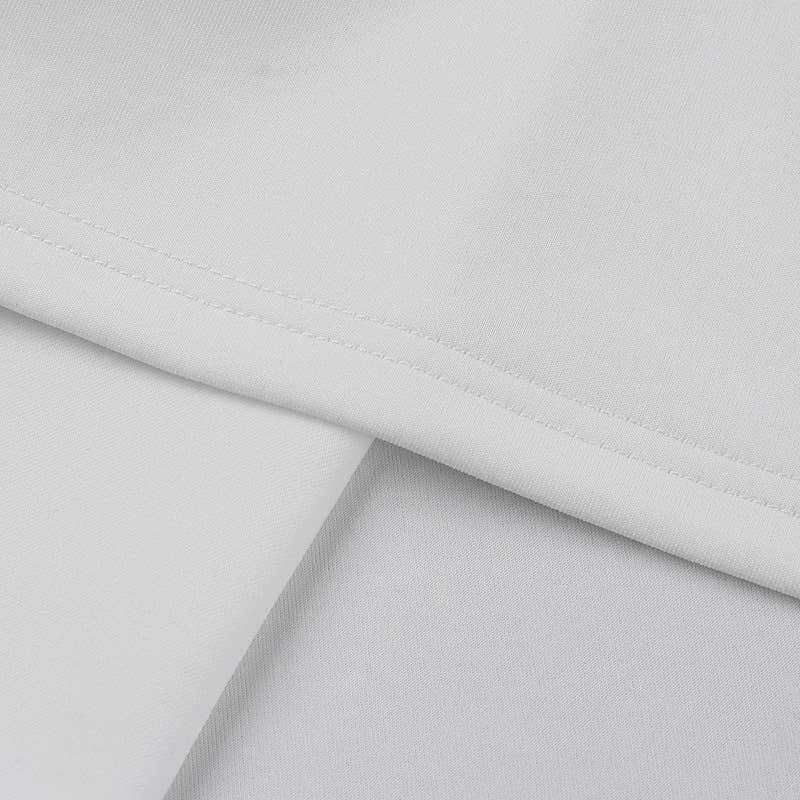 Solid-Color Strapless Long-Sleeved Short Dress