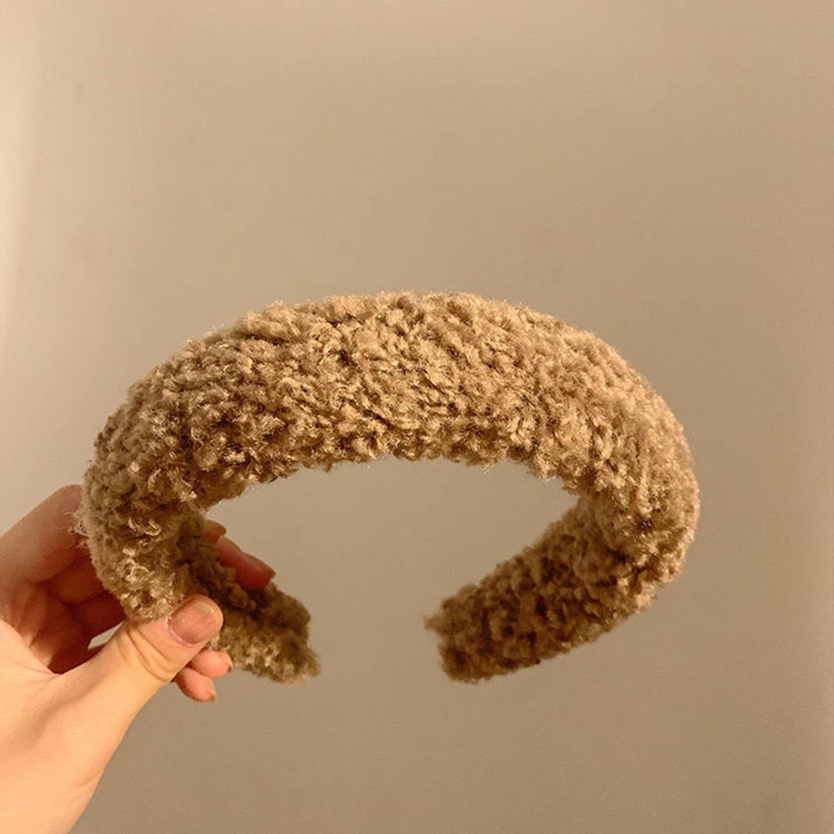 Wide-Brimmed Furry Headbands_For Winter,Fall_Cwaha0439