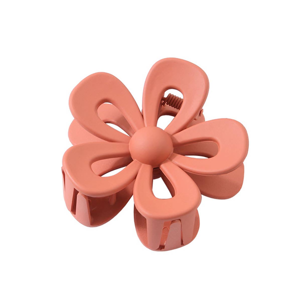 Matte Acrylic Flower Hair Claw Clip For Women_Cwaha07298