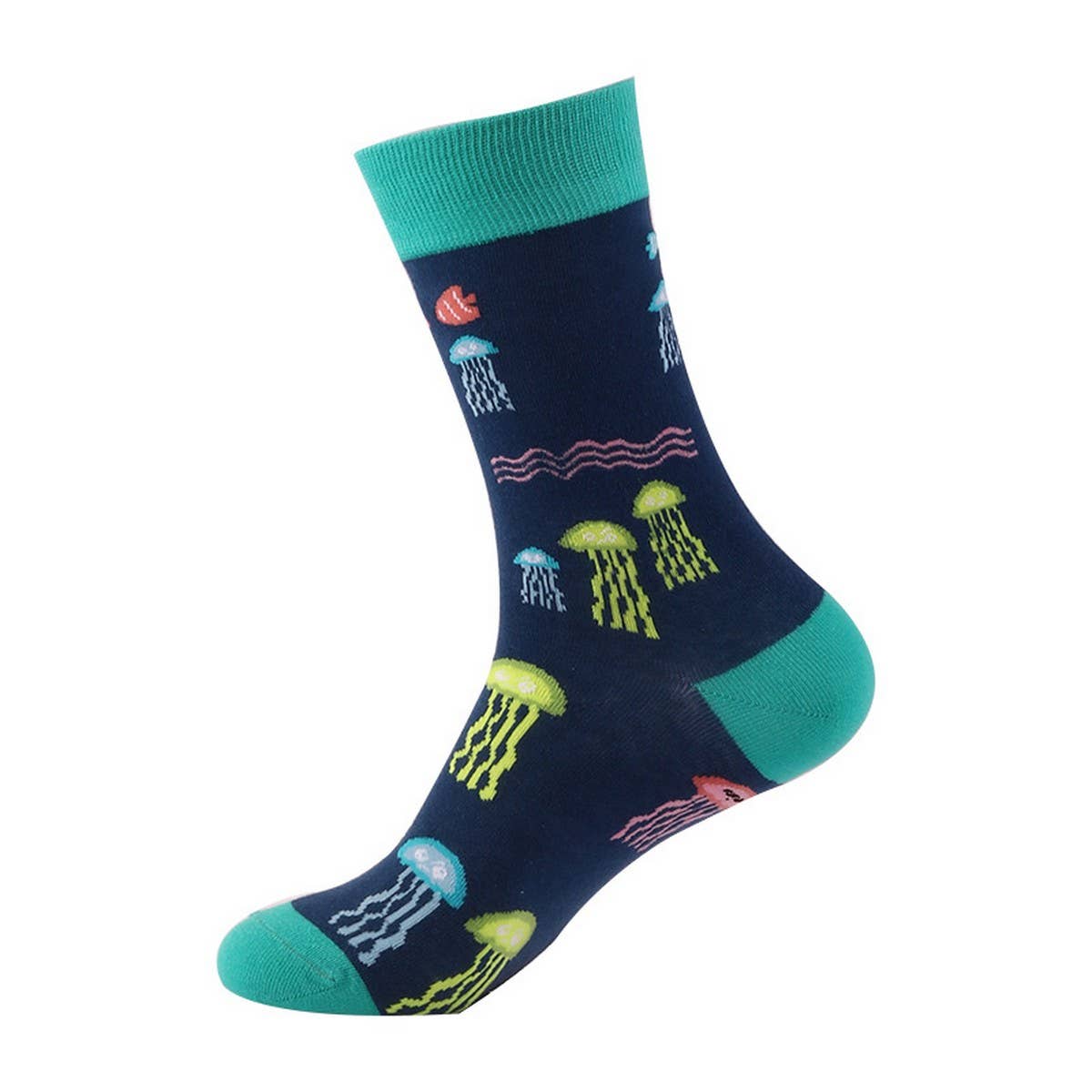 AUTUMN AND WINTER MARINE LIFE MID TUBE SOCKS_CWMS1025