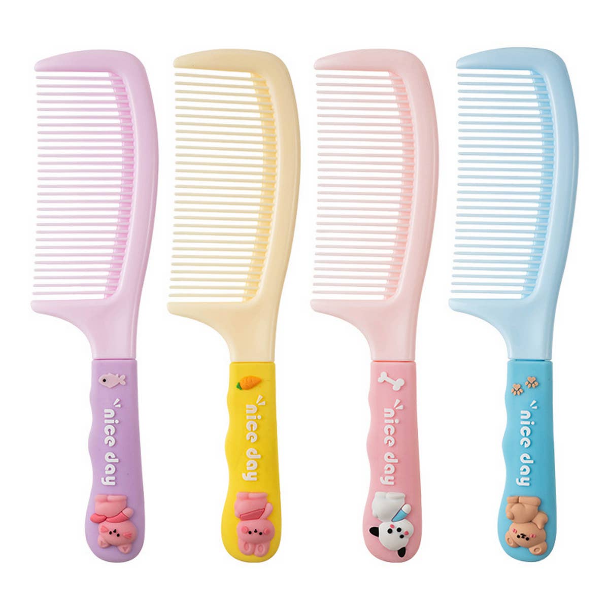 HOME SILICONE HANDLE CUTE CARTOON COMB_CWMM0907