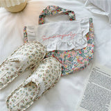 Womens Small Floral Lace Thick-Soled Slippers_Cwmm2969