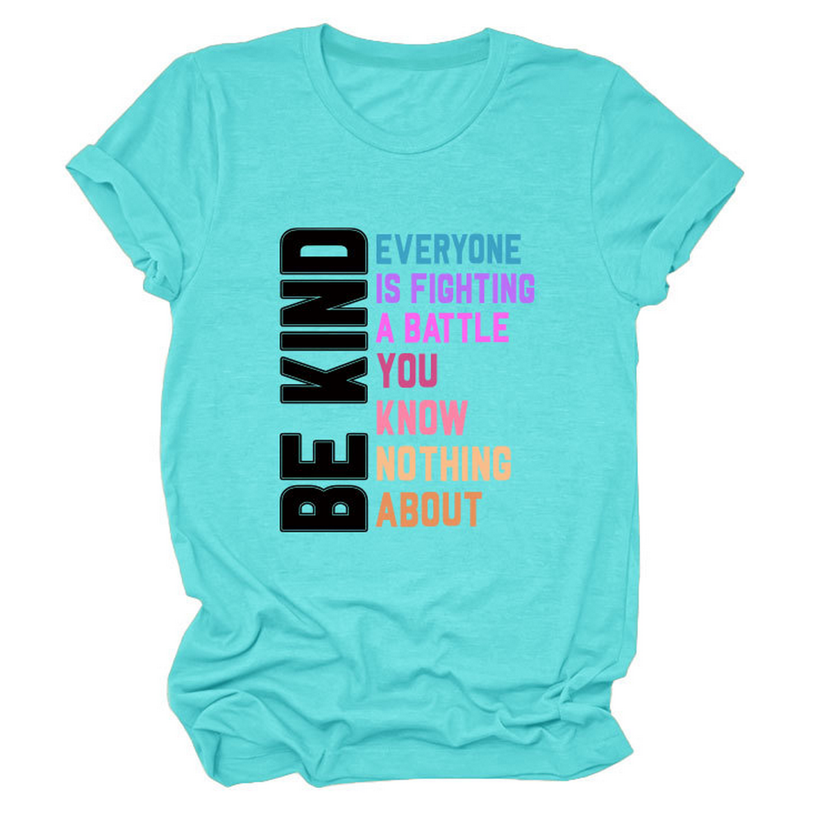 Trendy Womens Tee With Kindness Slogan